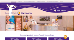 Desktop Screenshot of laserpraxis-hartmann.de
